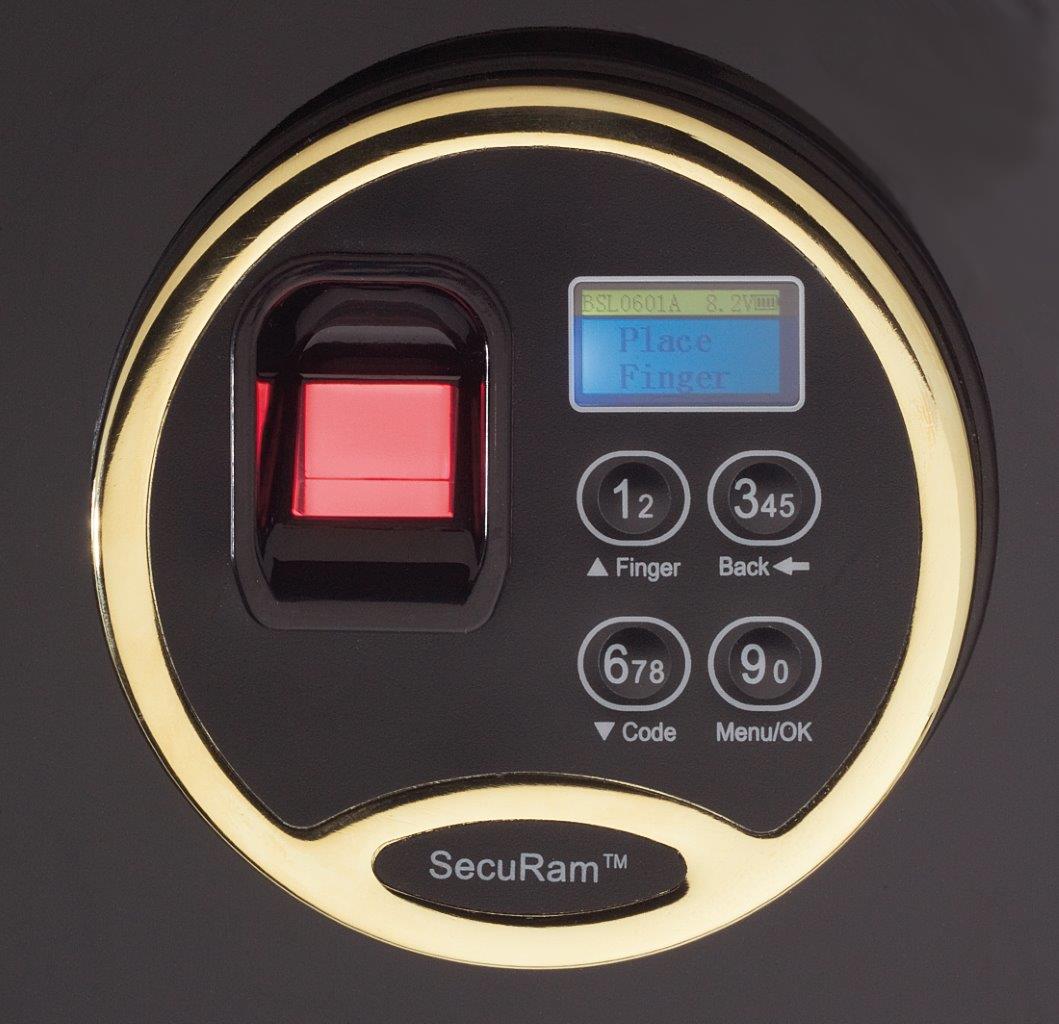 SecuRam Scanlogic Biometric Lock Silver Chrome A1 Locksmith
