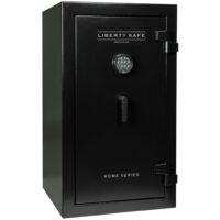 Home Series | Level 1 Security | 60 Minute Fire Protection | 12 | Dimensions: 42.25"(H) x 24.25"(W) x 20"(D) | Textured Black - Closed Door